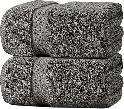 Vista 55 de Oakias Juego de toallas prémium de 6 piezas, 21.16 oz/m², 2 toallas de baño, 2 toallas de mano/pelo y 2 toallas pequeñas, 100% algodón hilado