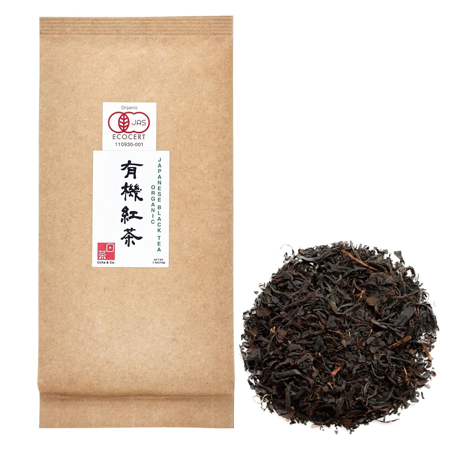 Ocha & Co. Organic Black Tea Loose Leaf Japanese Tea