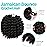 8 Inch Jamaican Bounce Crochet Hair 4 Packs 22 Strands Jumpy Wand Curly Crochet Hair for Black Women (8 Inch 4 Packs, 1B)