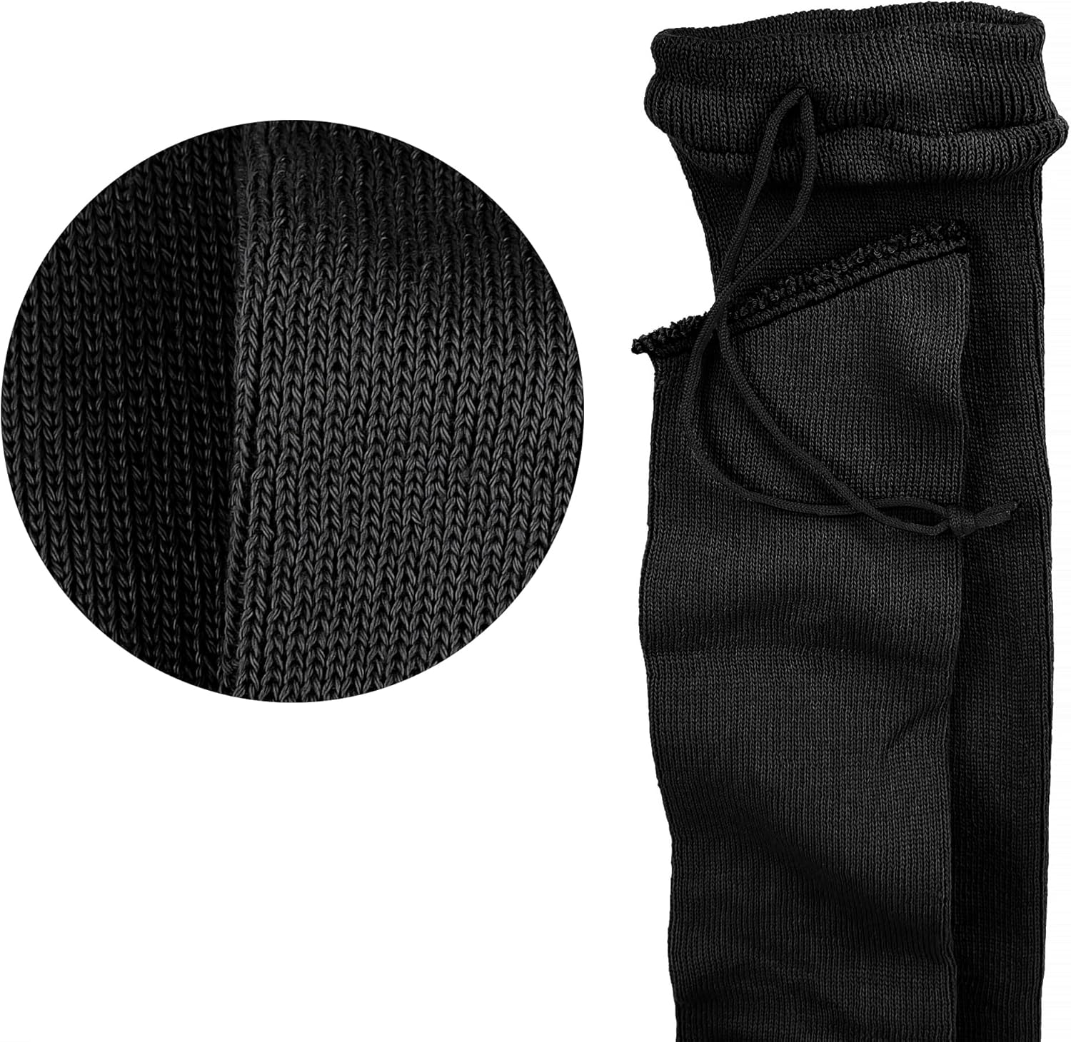 TPO 54" Silicone Treated Knit Gun Sock Cover, Non-Destructive, Easy-Slide, Rust-Preventing Rifle Cover Case Fit Most Rifles or Shotguns (Black-6 Pack)