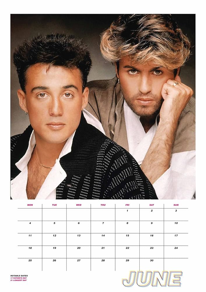 カレンダー・スケジュール Wham Official 2018 Calendar - A3 Amazon | Wham Official 2018 Calendar - A3 Poster Format