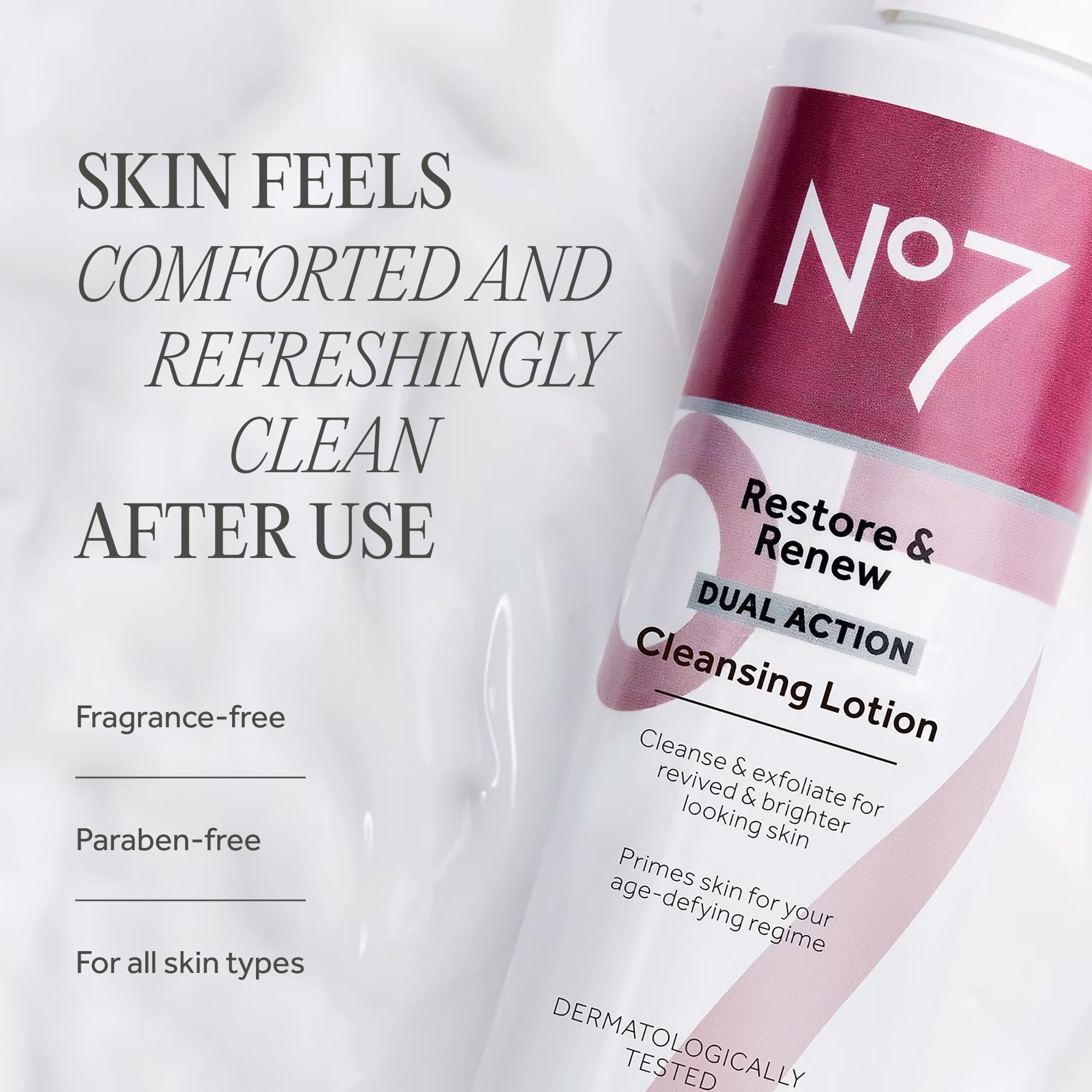 No7 Restore & Renew Cleansing Lotion - Age-Defying Makeup Remover -3 No7 Restore & Renew Cleansing Lotion - Age-Defying Makeup Remover -3