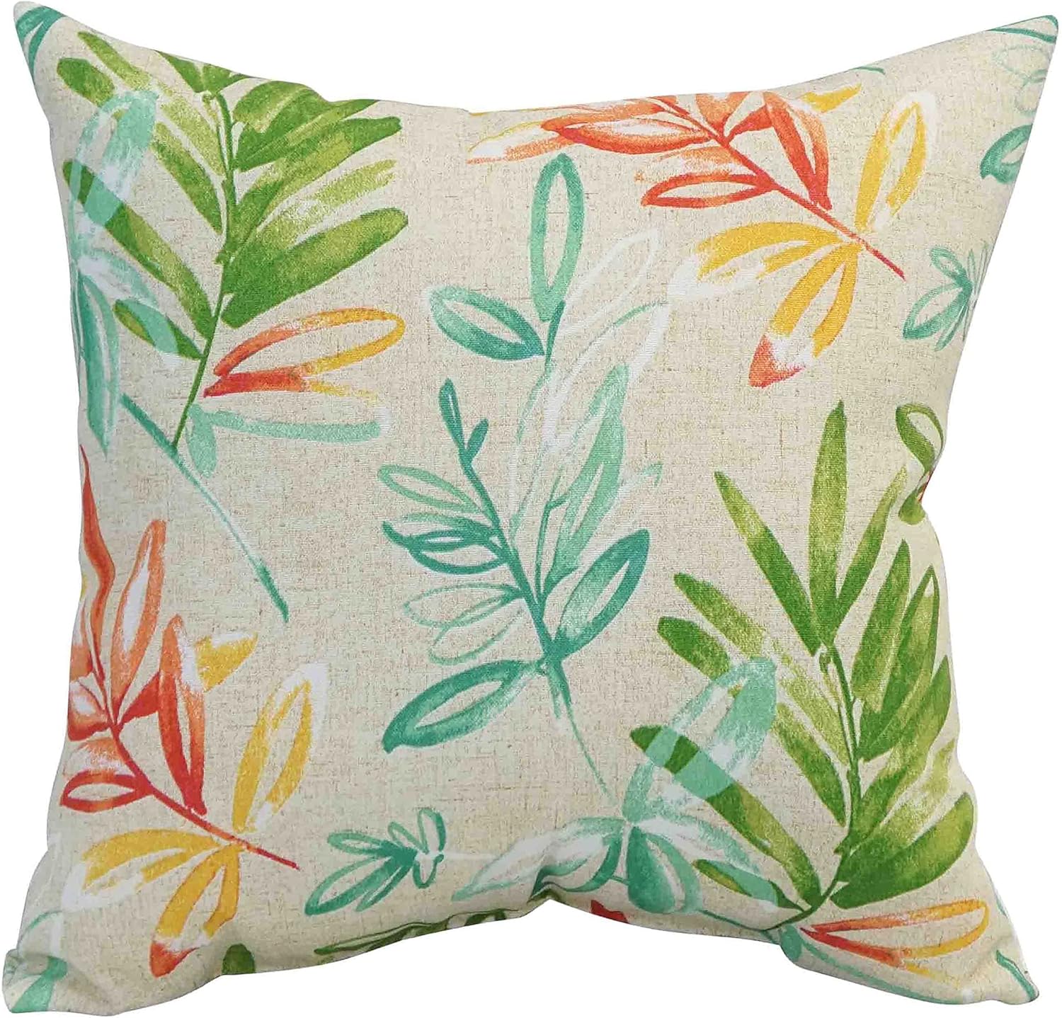 Blazing Needles Outdoor Floral Throw Pillow, 17", Menillo Opal 2 Count