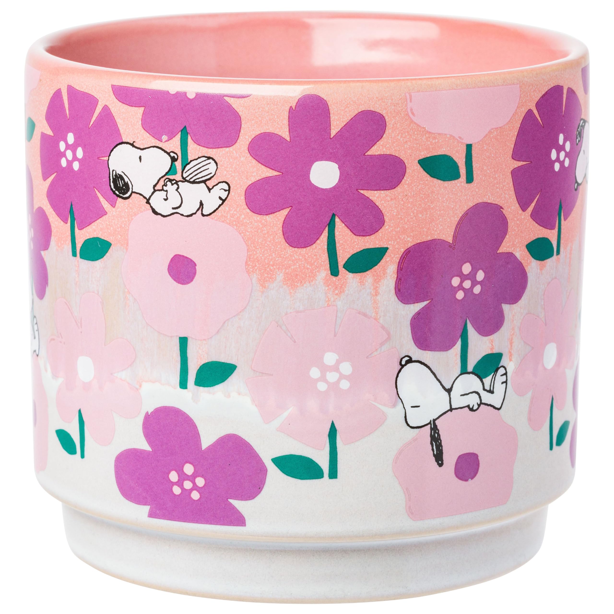 Pot de fleurs Snoopy Peanuts en céramique pour égayer votre bureau et salon au quotidien