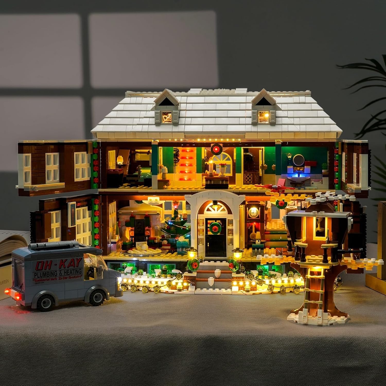 VONADO Remote Control Light Kit Compatible with Lego Home Alone 21330, LED Lighting Compatible with Home Alone Set (NO Model, ONLY Lights)
