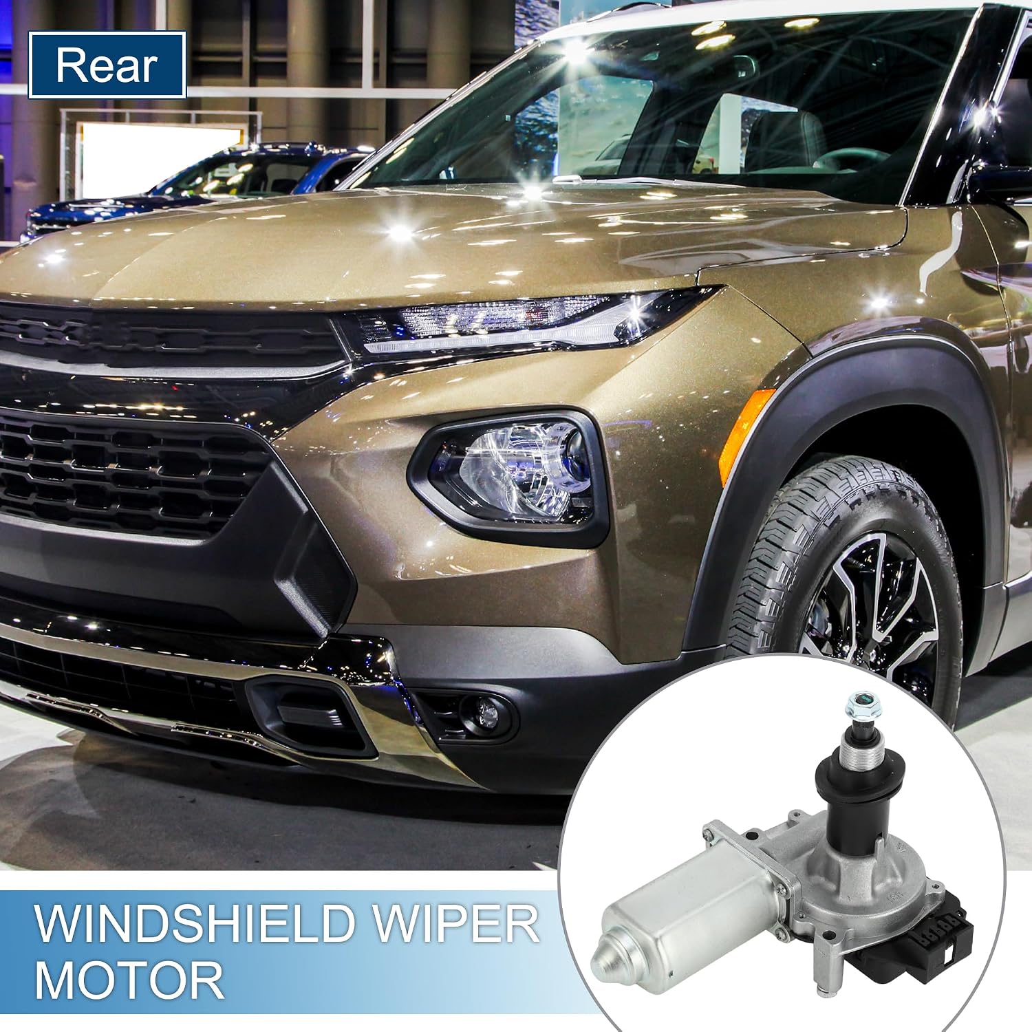Rear Windshield Wiper Motor No.12487592/8151989560 Windscreen Wiper Motor Replacement for Chevrolet Trailblazer for GMC Envoy 2003-2009 5 Pin