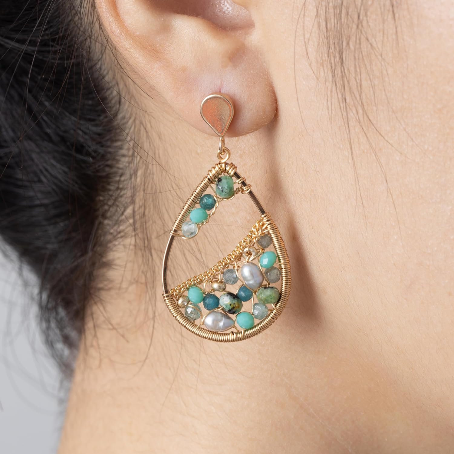 Dangle Bead Earring - Choice of Colors