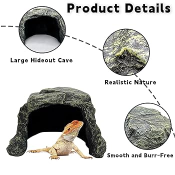 HIDEOUT DAC National Geographic おまけ付 Amazon.com : BNOSDM Reptile Hideout,Large Tortoise Hide Cave