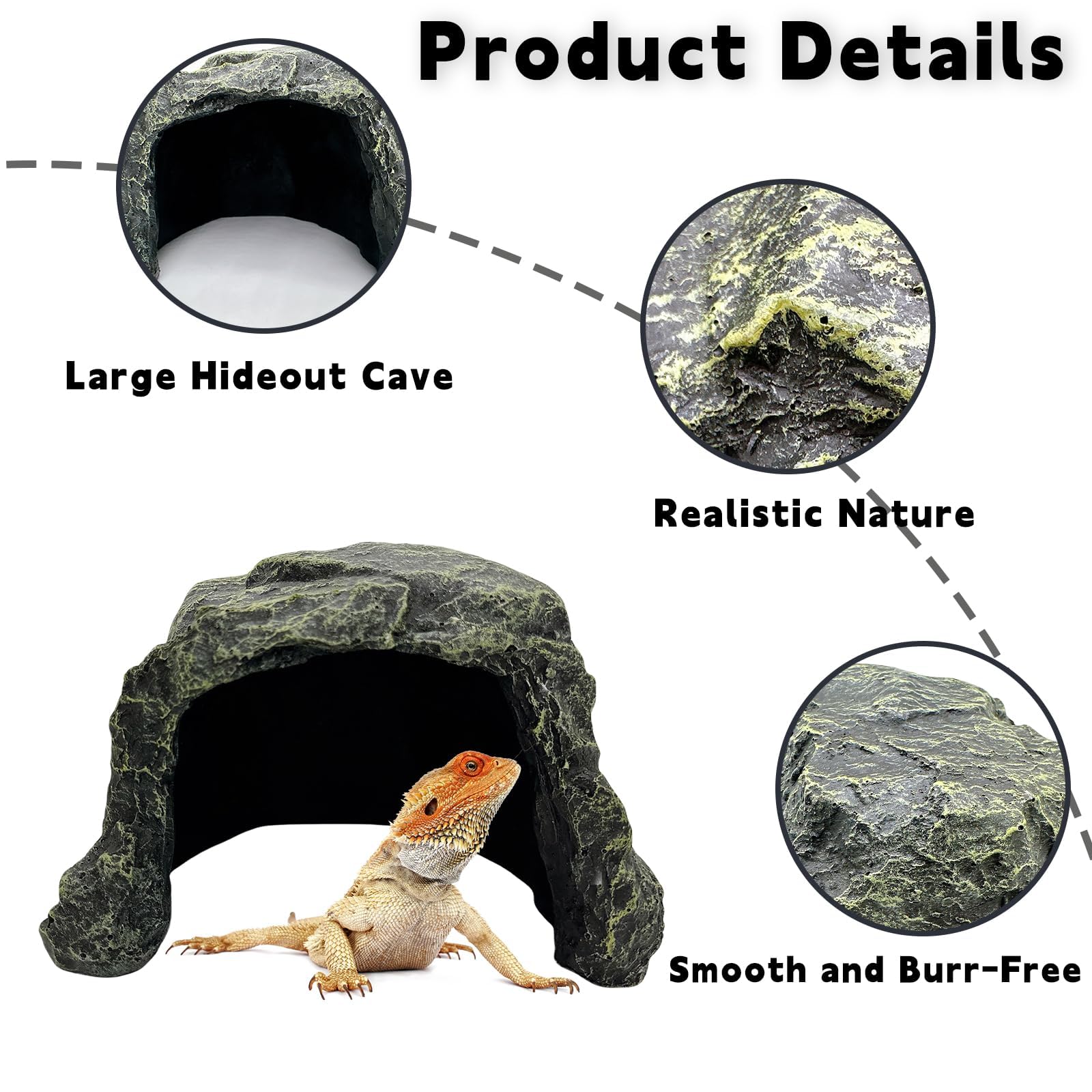 HIDEOUT DAC National Geographic おまけ付 Amazon.com : BNOSDM Reptile Hideout,Large Tortoise Hide Cave