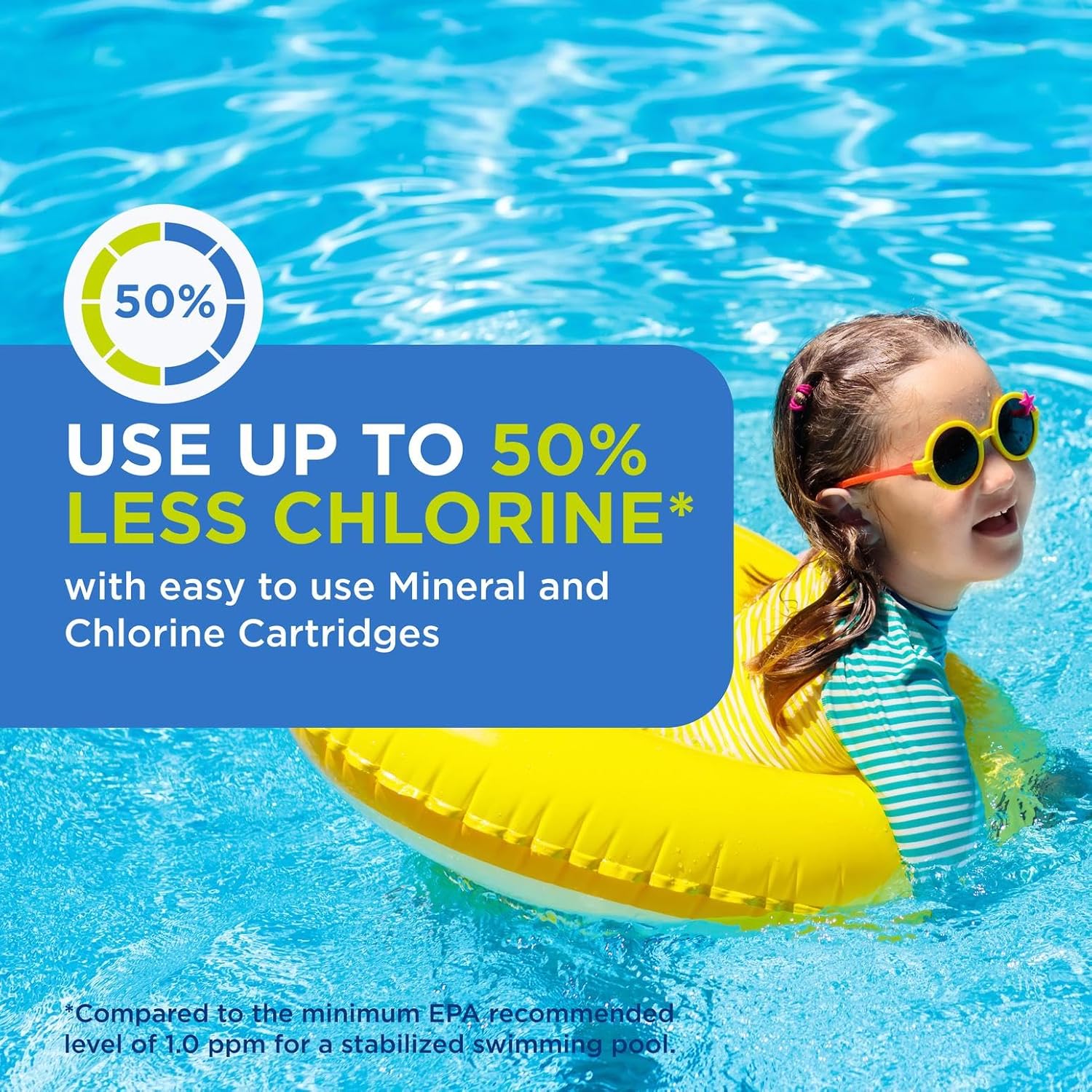 FROG Replacement Chlorine Cartridge for use with Flippin’ FROG XL Floating Sanitizer System - Prefilled Cartridges Support Easy Pool Maintenance and Cleaner & Clearer Water - 2 Pack