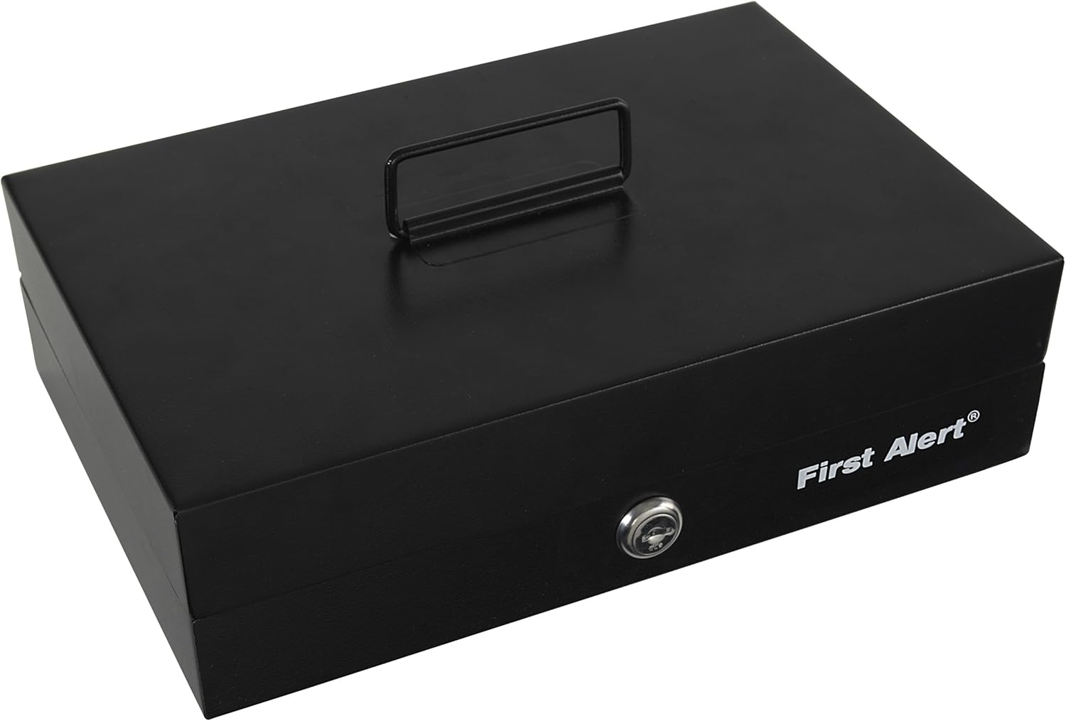 First Alert 3026F Steel Cash Box with Money Tray : Office Products