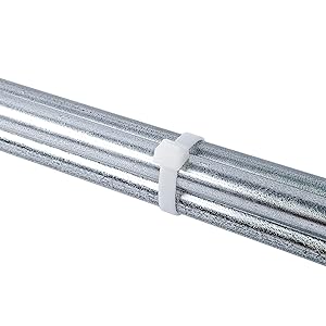 Gardner Bender 45-315 Cable Tie, 14 Inch., 75 lbs. Tensile Strength, Wire / Cord Management Industrial and Household Use, Nylon Zip Tie, 8 Pk., Natural