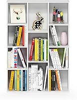 Vista 54 de Furinno - Estantería de cubos de 5 niveles serie Luder para libros y almacenamiento, color negro