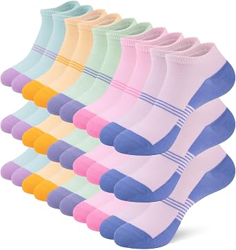 Heatuff 15 Pairs Womens Ankle Socks Thin Low Cut Casual Socks