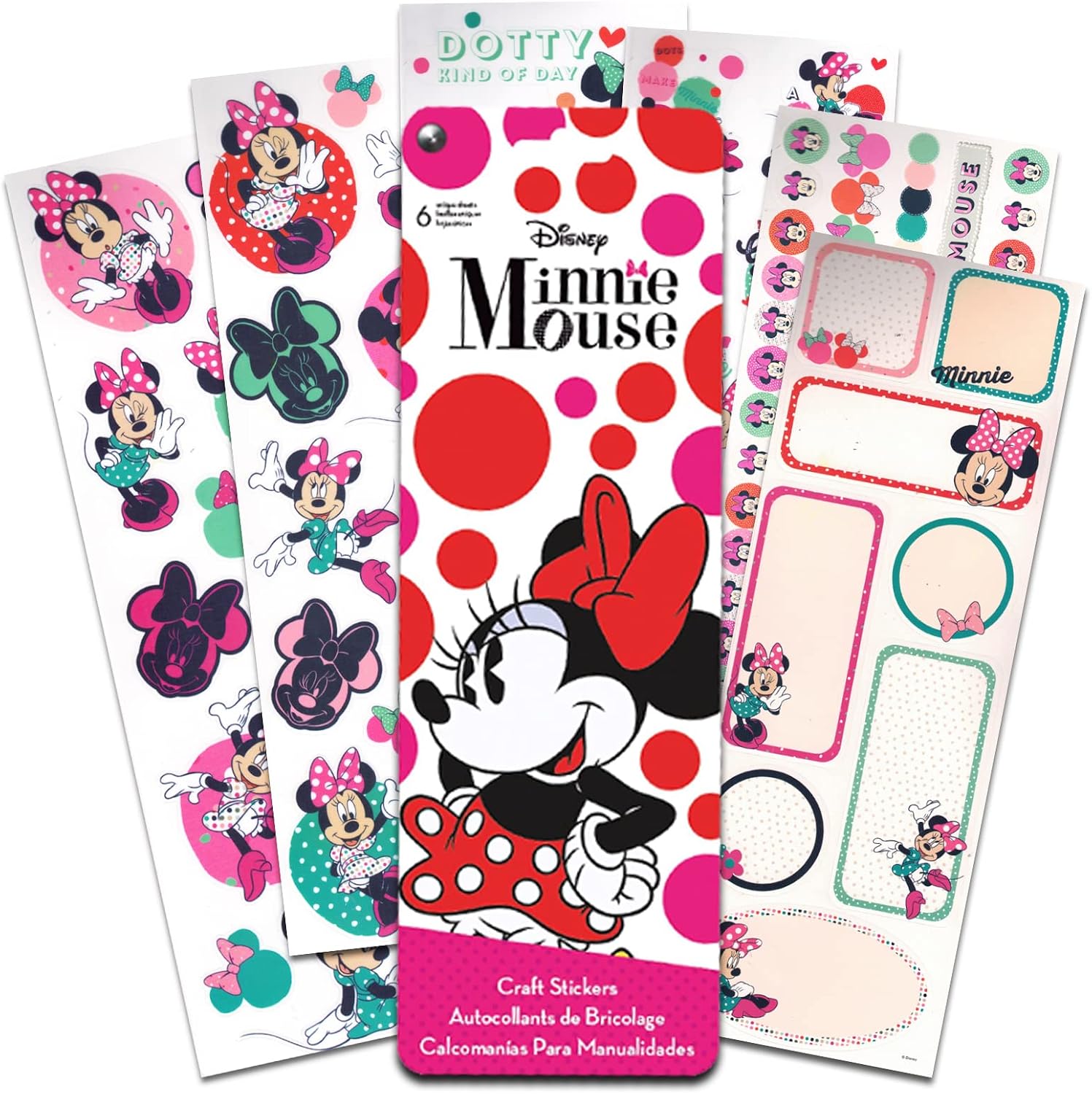 Disney World Vacation Stickers Super Set ~ Bundle Includes 7 Mickey Mouse, Disney Princess, Star Wars Sticker Packs (Disney Mickey Mouse Party Supplies, Scrapbook Supplies)