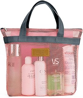 Mesh Shower Caddy Bag Portable Hanging Toiletry and Bath Organizer with ...