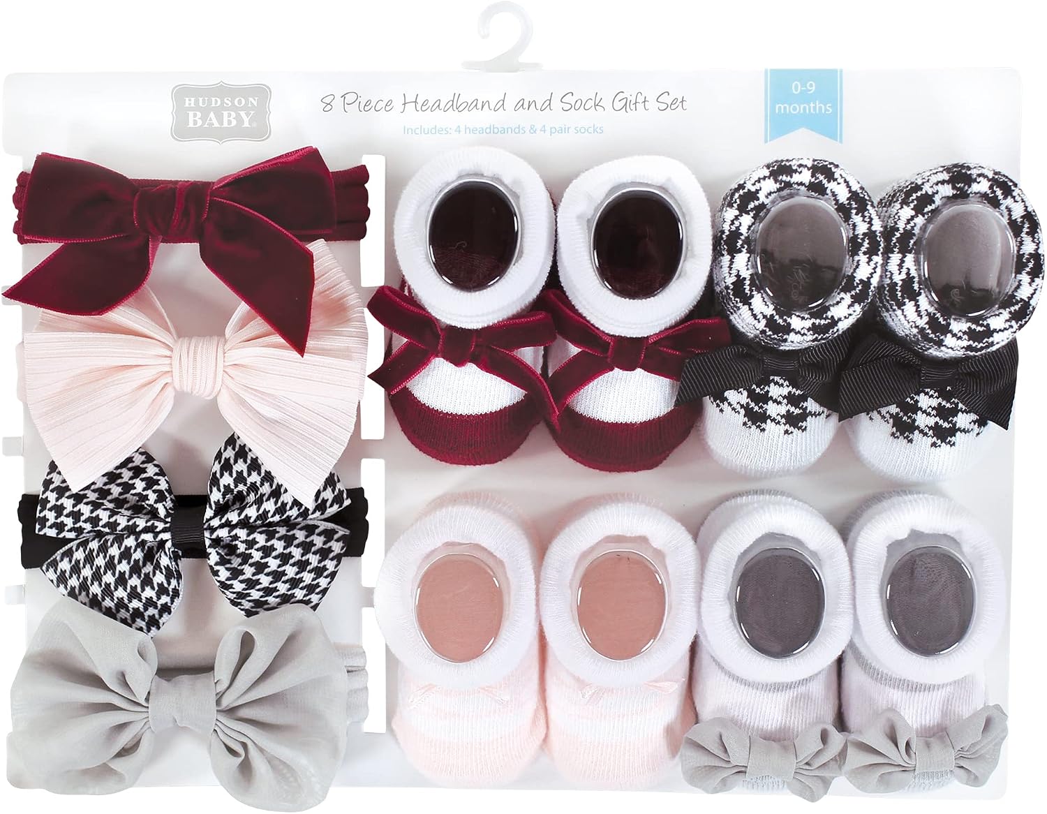 Hudson Baby Unisex Baby Headband and Socks Set