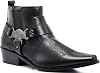 Enzo Romeo WT10 Men's Western Cowboy Motorcycle Ankle Boots