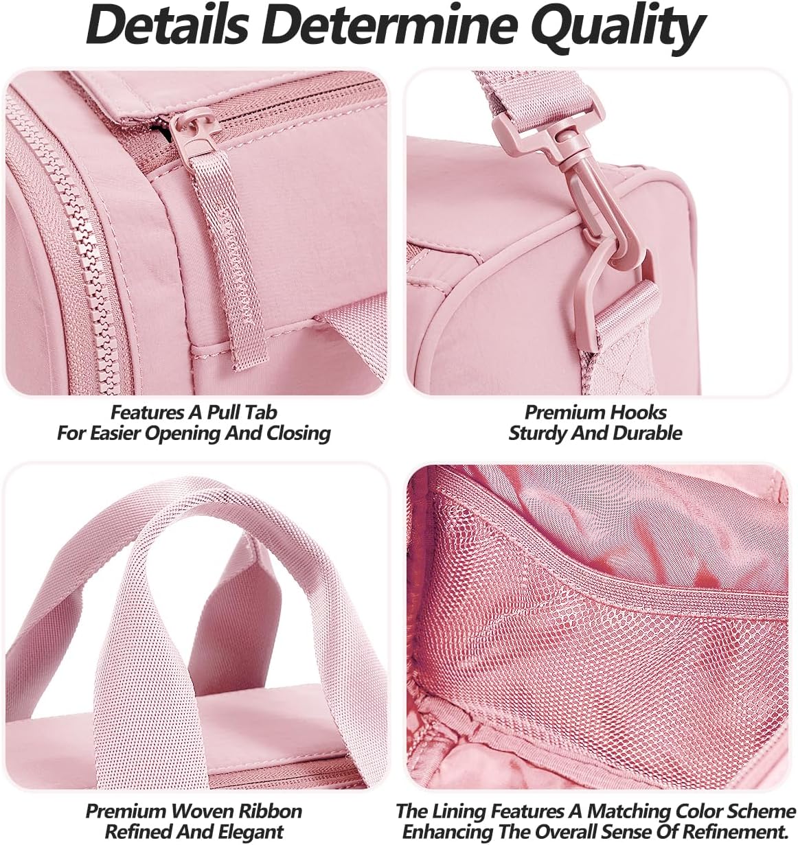 Small Gym Bag Bag With Wet Compartment And Coin Purse Duffel Bags Dance Yoga Workout Bag,Mini Gym Bag For Women (Small Gym Bag - Pink)