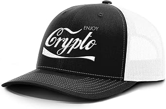 Enjoy Crypto Back Mesh Hat Casual Wear Baseball Cap for Men & Women Breathable Mesh Back Adjustable Snapback Strap