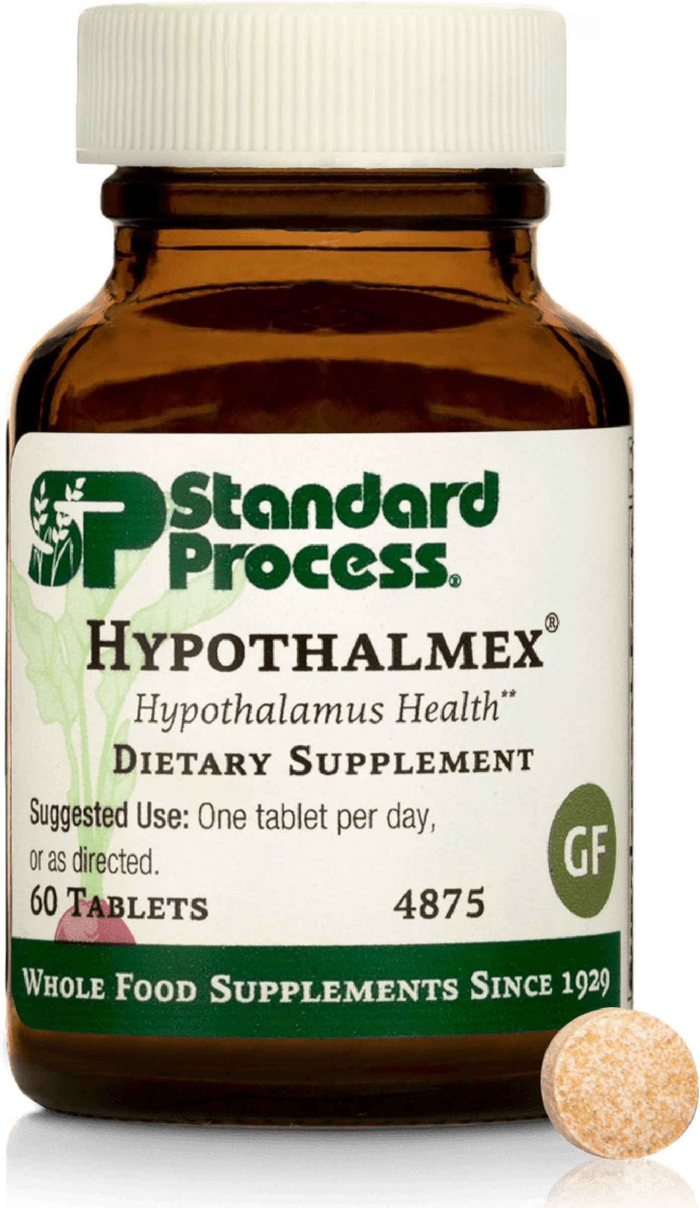 Standard Process Hypothalmex - Includes Proprietary Cytosol Extract Blend with Porcine Hypothalamus Cytosol Extract - 60 Tablets