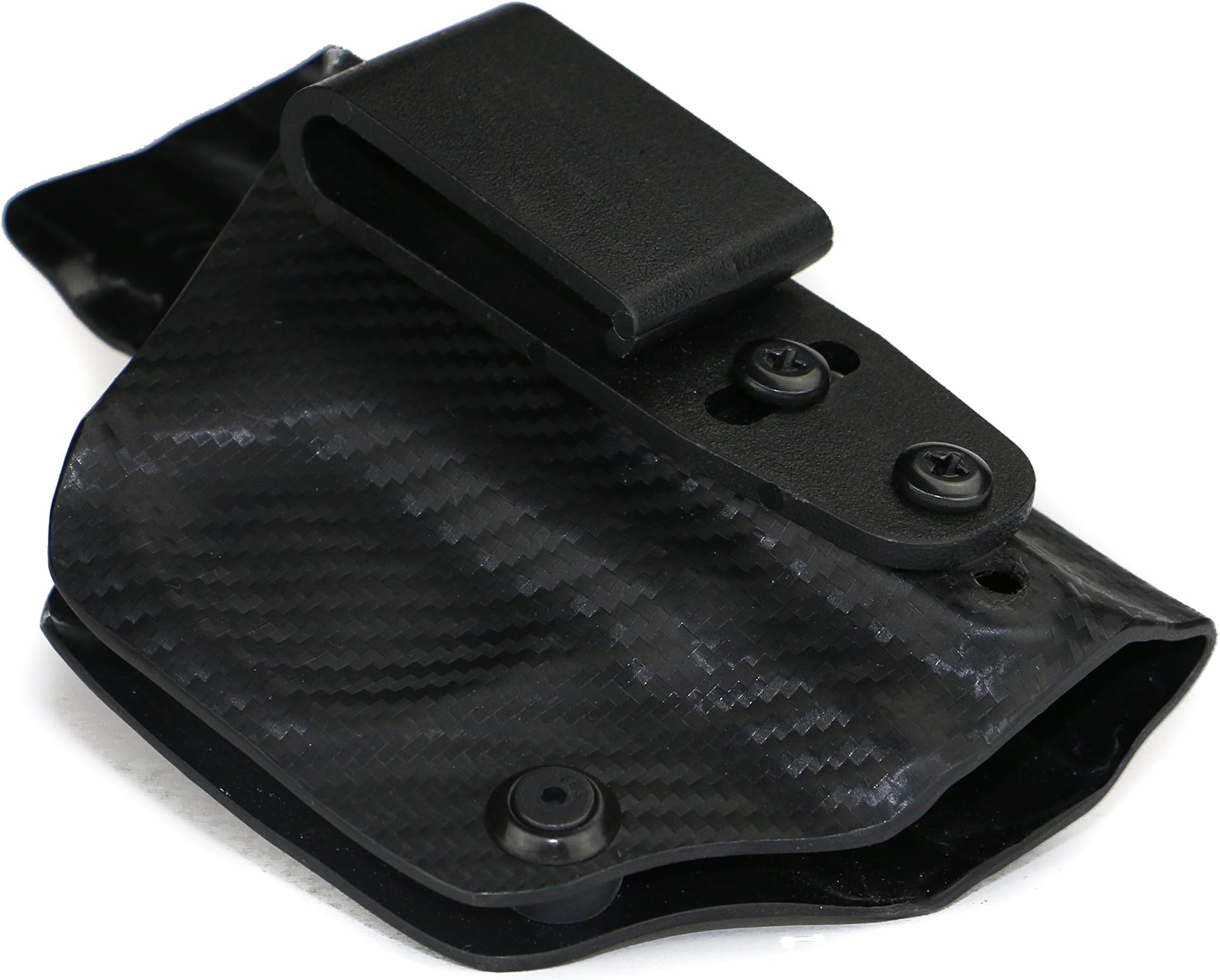 Deluxe Trapp Kydex IWB Holster - Kimber 1911 Ultra Carry II, Ultra TLE II Our Smallest Inside Waistband Holster Adjustable Cant & Retention, Concealed Carry Holster (Carbon Fiber Black)