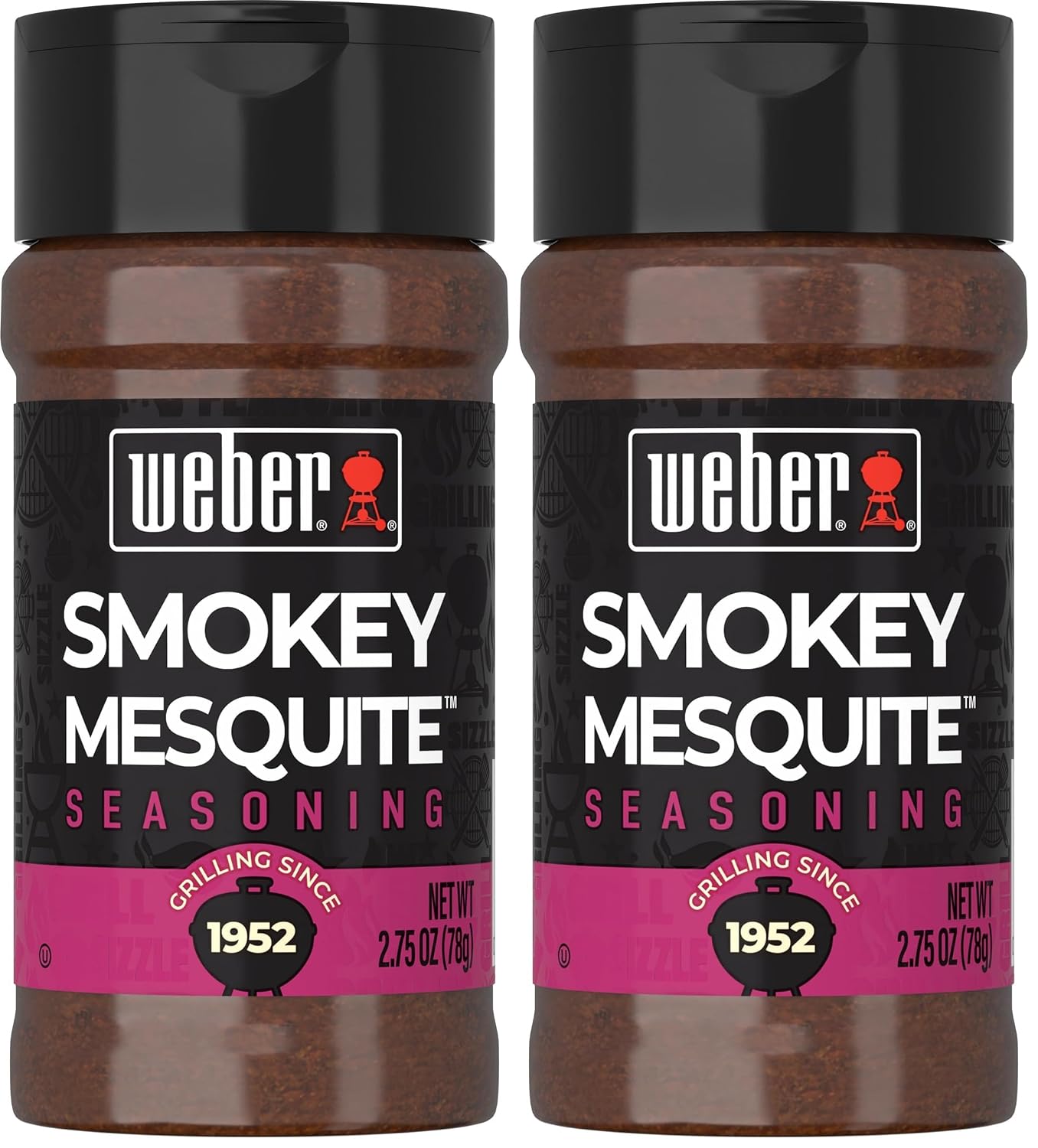Weber Smokey Mesquite Seasoning, 2.75 Ounce Shaker (Pack of 2)