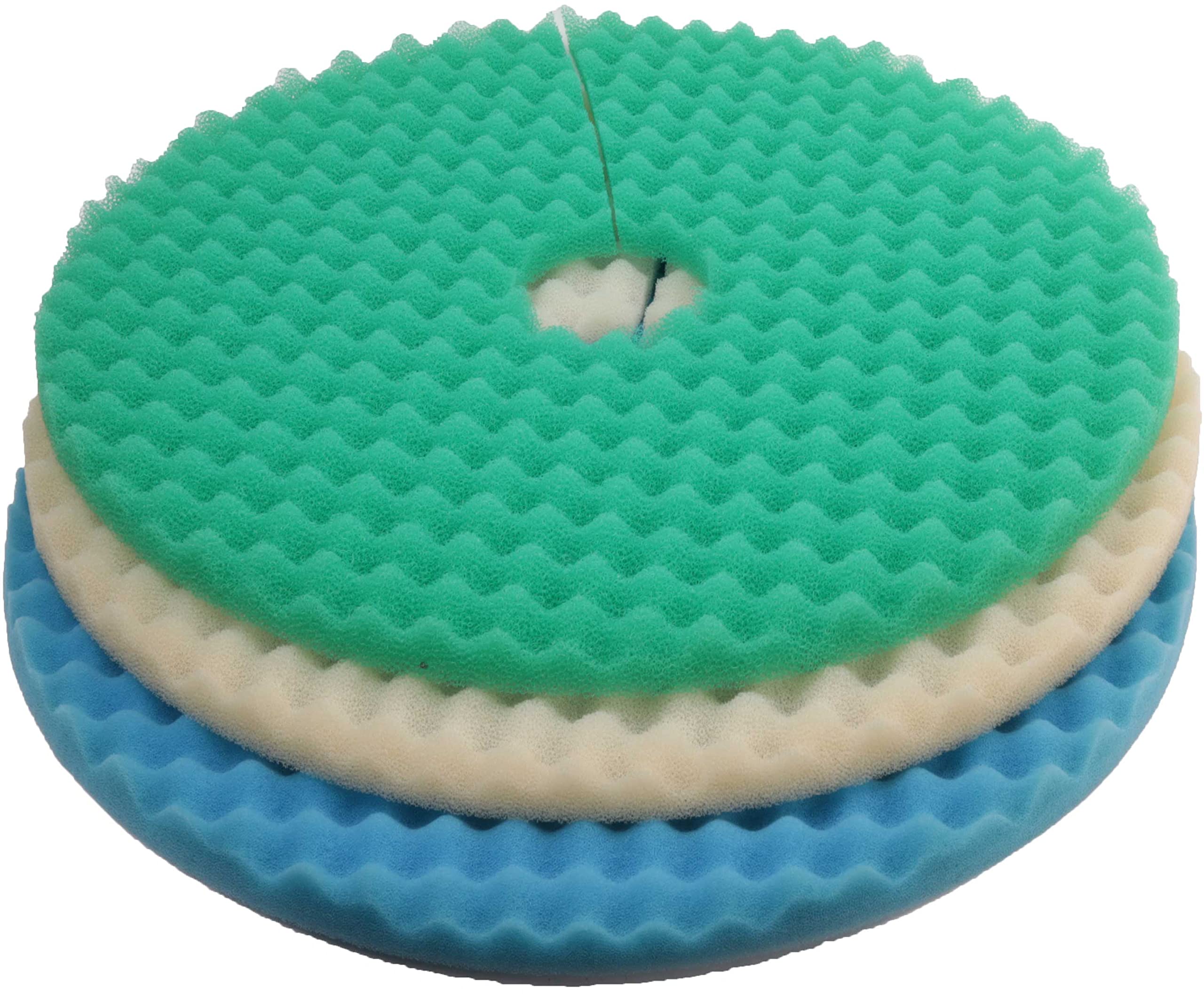 Cloverleaf Foam set for CL2 Filter Green, Beige, Blue
