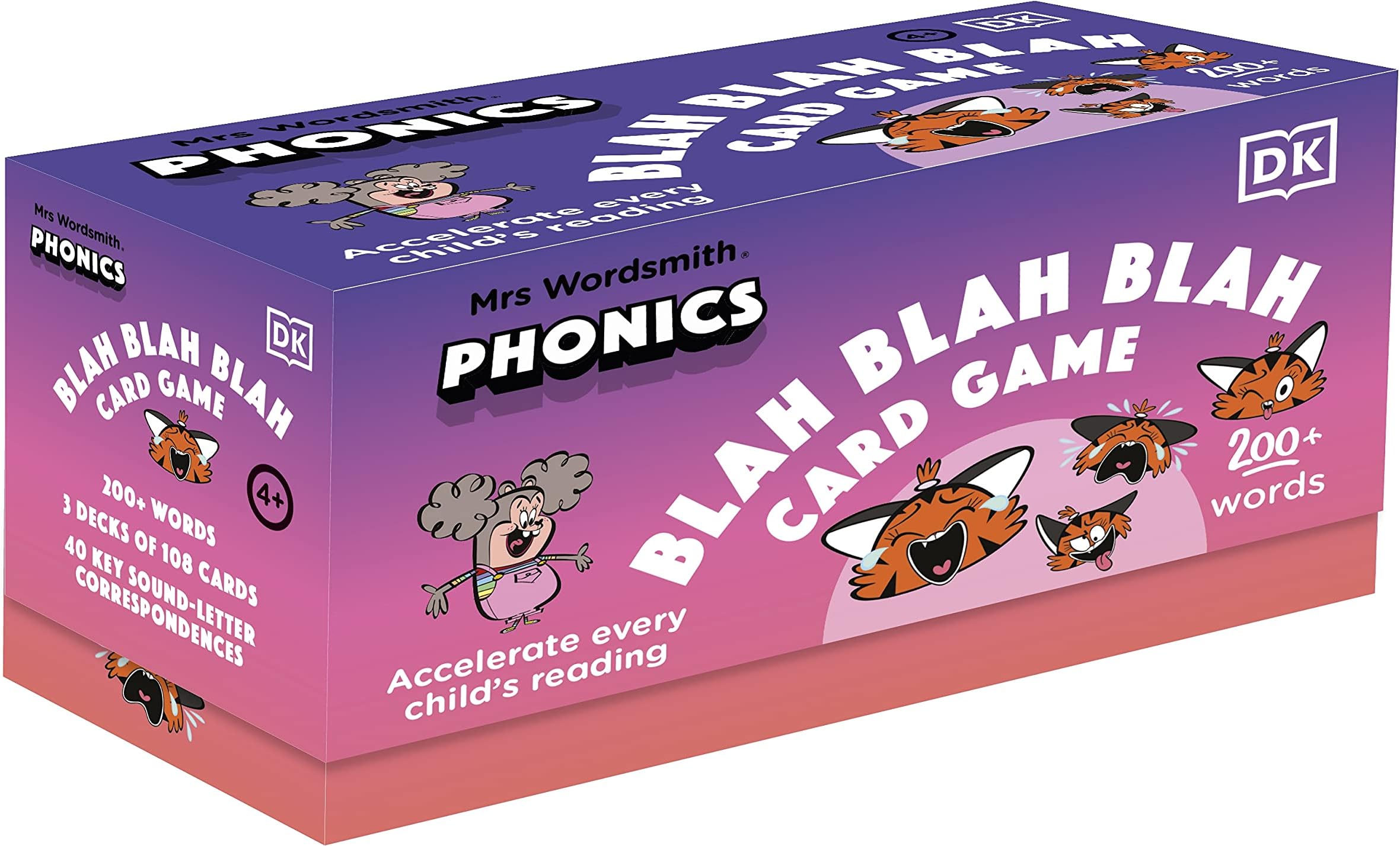 DK Mrs Wordsmith Phonics Blah Blah Blah Card Game, Ages 4-7 (Early Years and Key Stage 1): Accelerate Every Child’s Reading