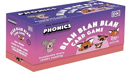 Mrs Wordsmith Phonics Blah Blah Blah Card Game, Ages 4-7 Early Years and Key Stage 1 Accelerate Every Child s Reading