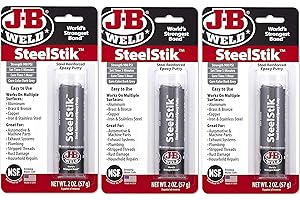 J-B Weld SteelStik Epoxy Putty Stick : A Steel-Reinforced Adhesive For Metal Repairs