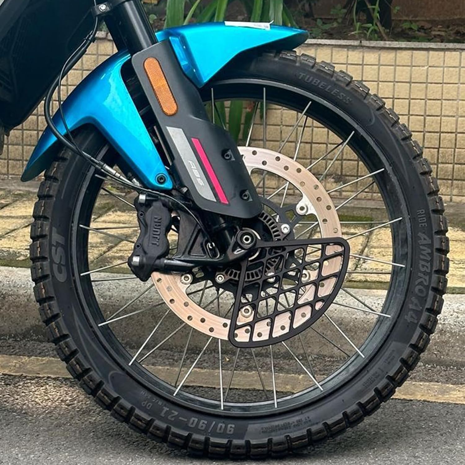 Front and Rear Brake Disc Guard Protector Cover Compatible with CFMOTO Ibex 450 2025,T6 Aluminum Alloy,CNC-machined,Anodization,Black,CFMOTO Ibex 450 Accessories