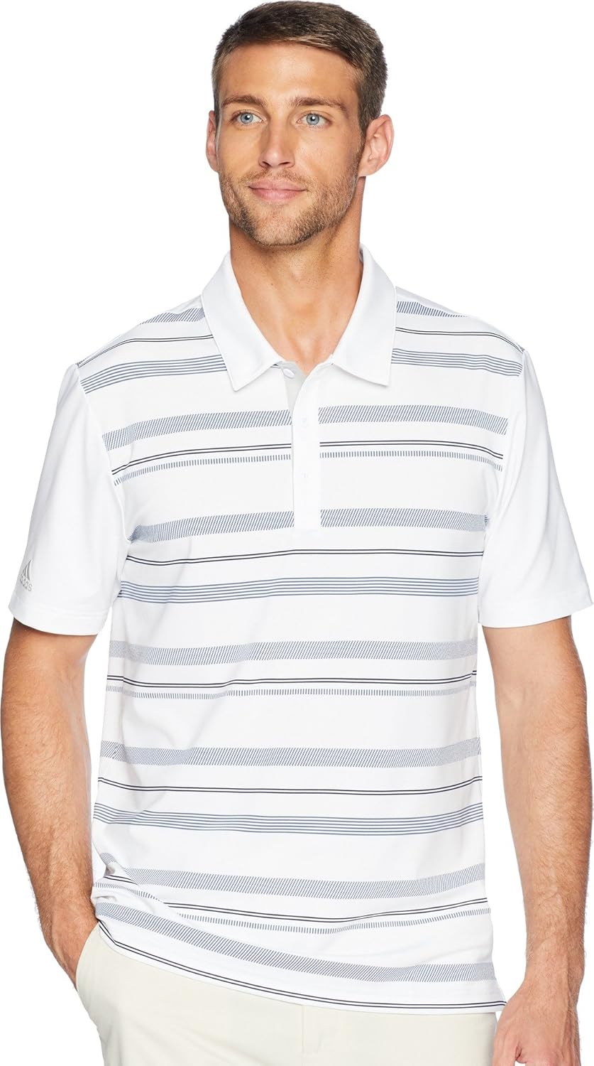 adidas Golf Men's Ultimate Novelty Stripe Polo
