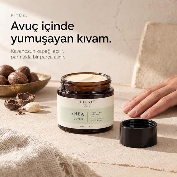 Polente Natural - Shea Butter - Soğuk Sıkım (50 ml)