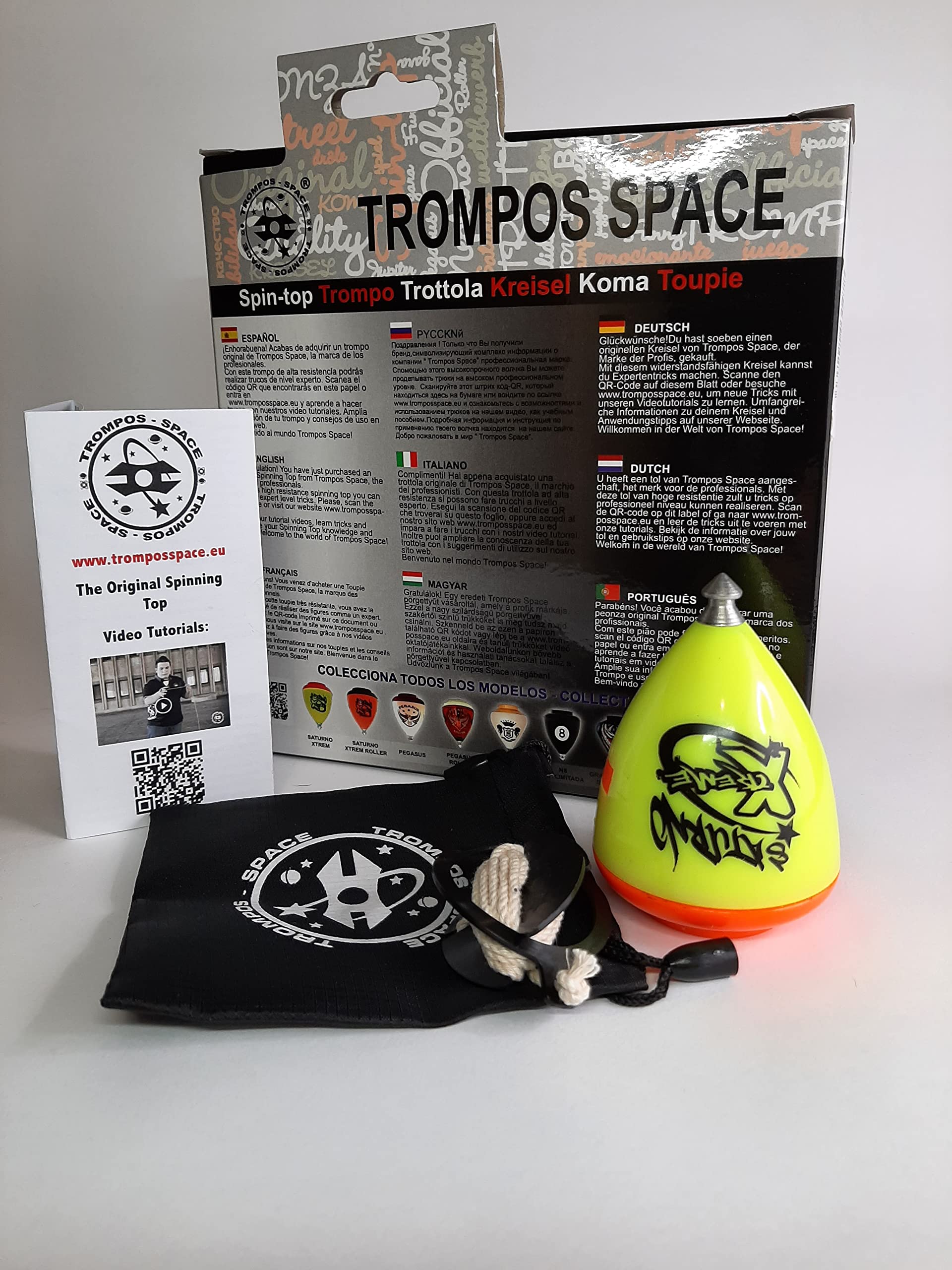 TROMPOS SPACE - Saturno XT Gerardo Montero e Javi De Maria Trottola, colore giallo, medio (SXACU)
