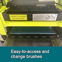 Vista 4 de 10507, 13.6 Amp - Cepilladora de grosor de mesa de 13 pulgadas, 2 cuchillas de carburo SK5 de doble cara, verde y negro