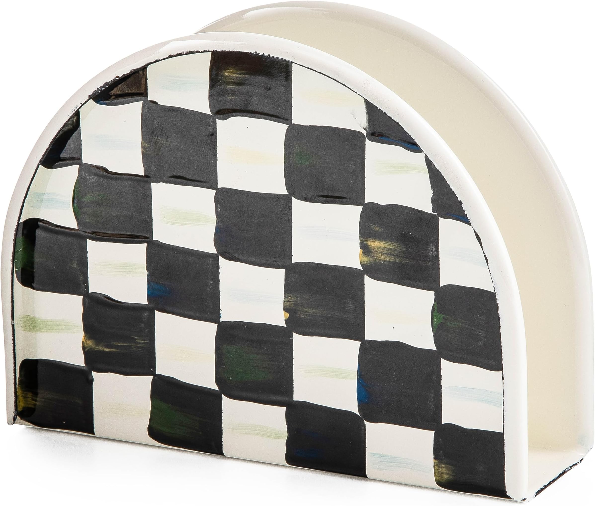 Courtly Check Enamel Napkin Holder
