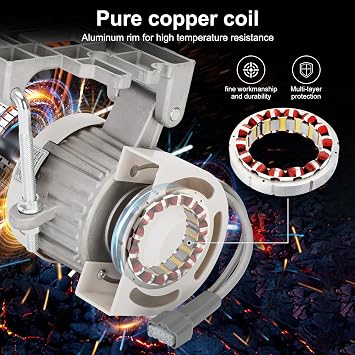 Sewing Machine Servo Motor, AC110V 1000W Industrial Brushless Sewing Machine Motor with Controller and Foot Switch, Adjustable Speed 200–6000 RPM, CW/CCW Rotation, Low Noise, Energy Saving