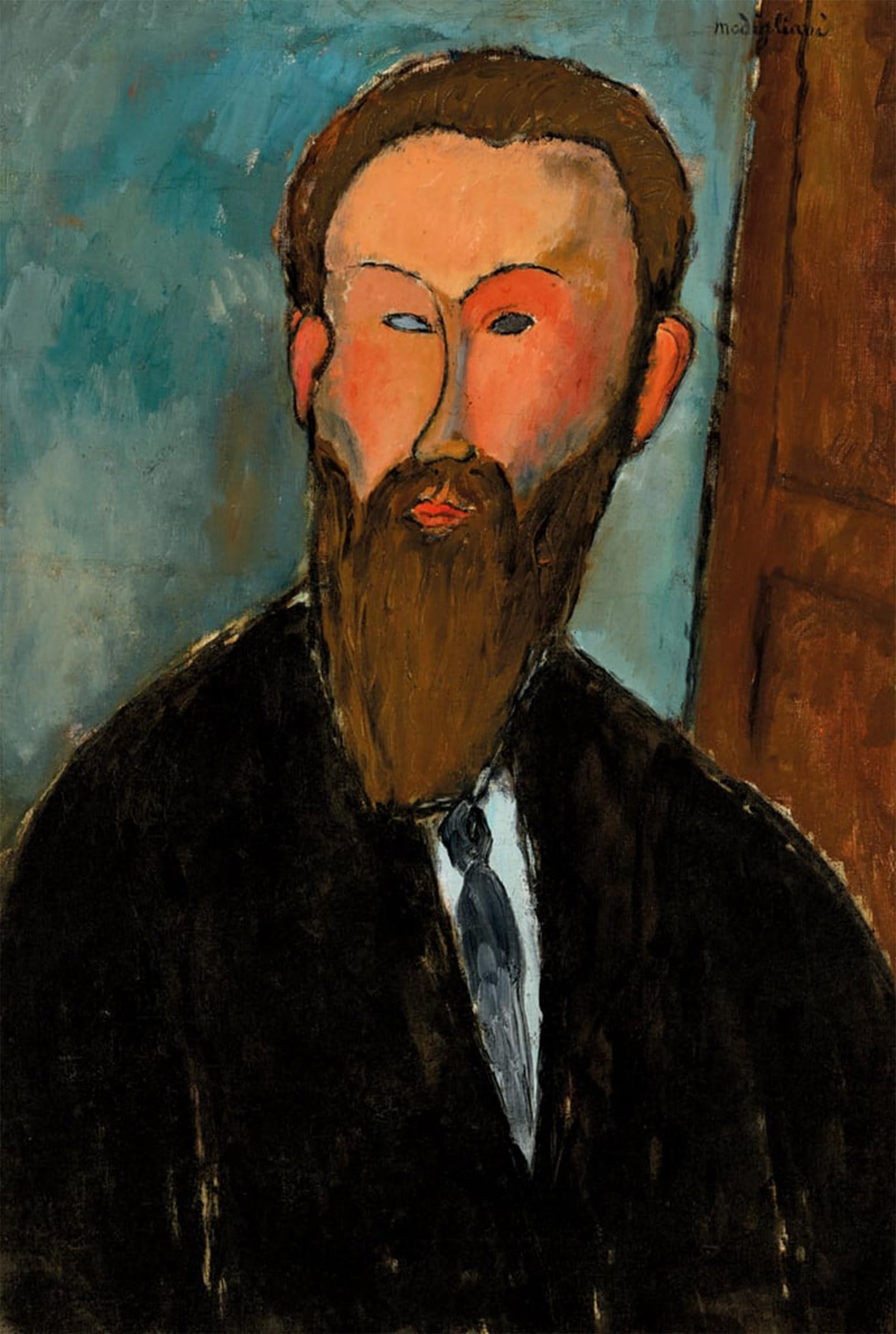 Affiche graffiti 60x90cm Modigliani cadre mural salon - 5