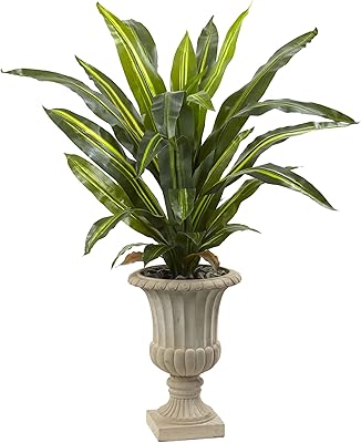 Nearly Natural Dracaena Plant with Urn, 5'