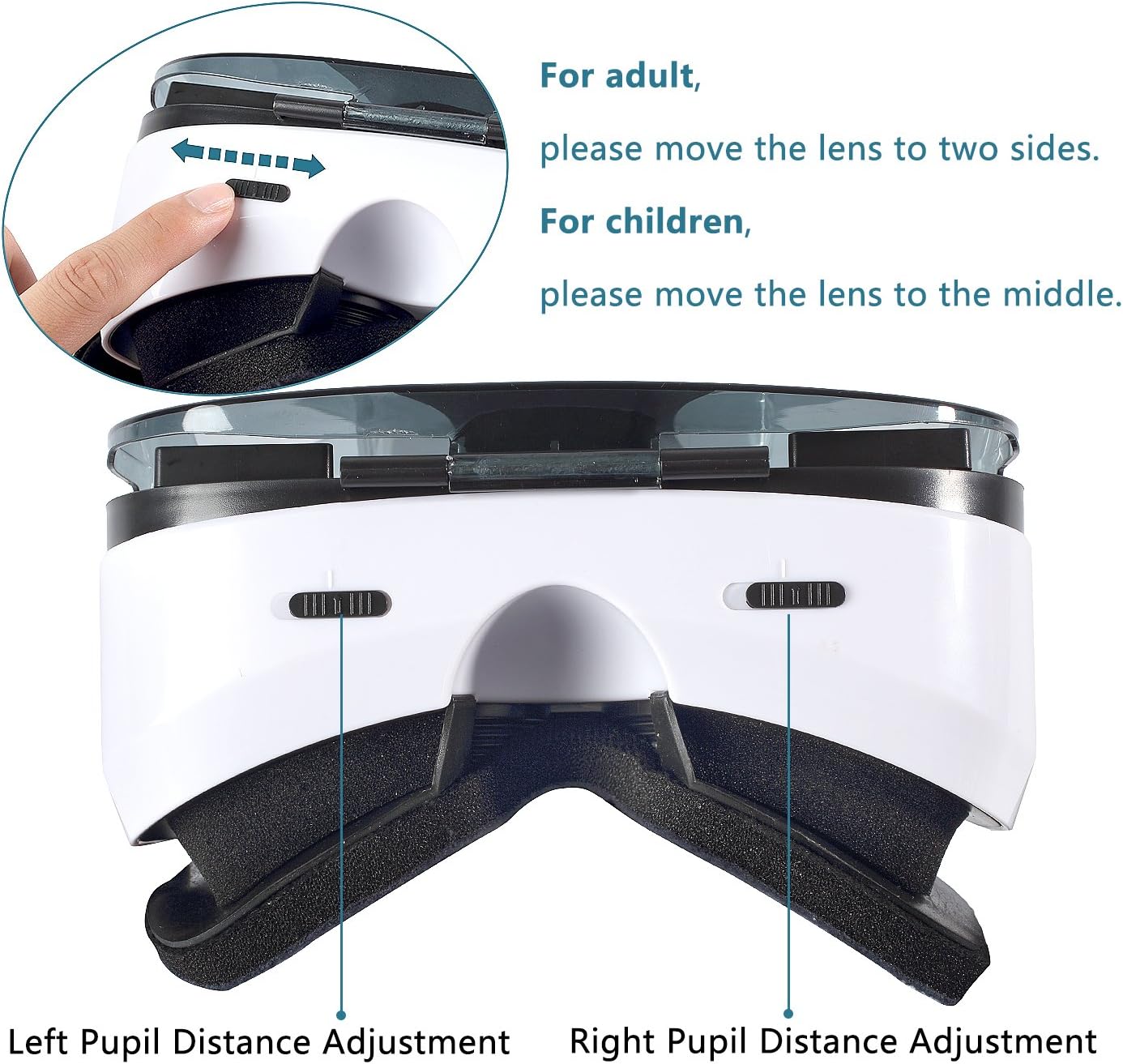 SARLAR 3D VR Headset, Virtual Reality Goggles Movies Video Games Viewer for iOS, Android, Microsoft & PC Phones Series Within 4.0-6.5 Inch