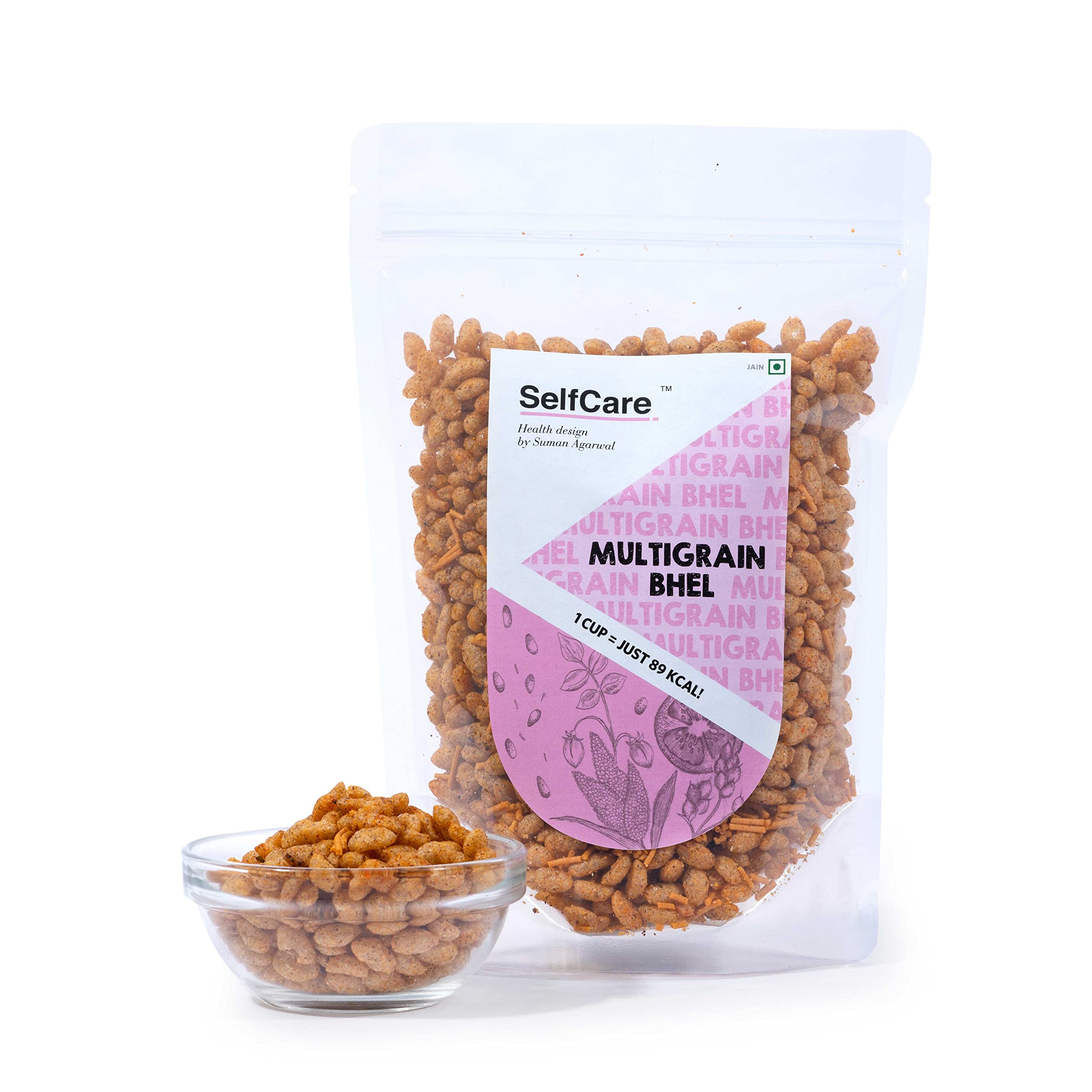 SelfCare By Suman Agarwal Multigrain Bhel Pack of 1 125g | Roasted - Vegan - Fiber Rich | Snacks - Namkeen - Grocery | Spicy Crunchy & Chatpata - Tea time Snacking | Jain - Travel & Diabetes Friendly (B0B7TW4S64) Amazon Price History, Amazon Price Tracker