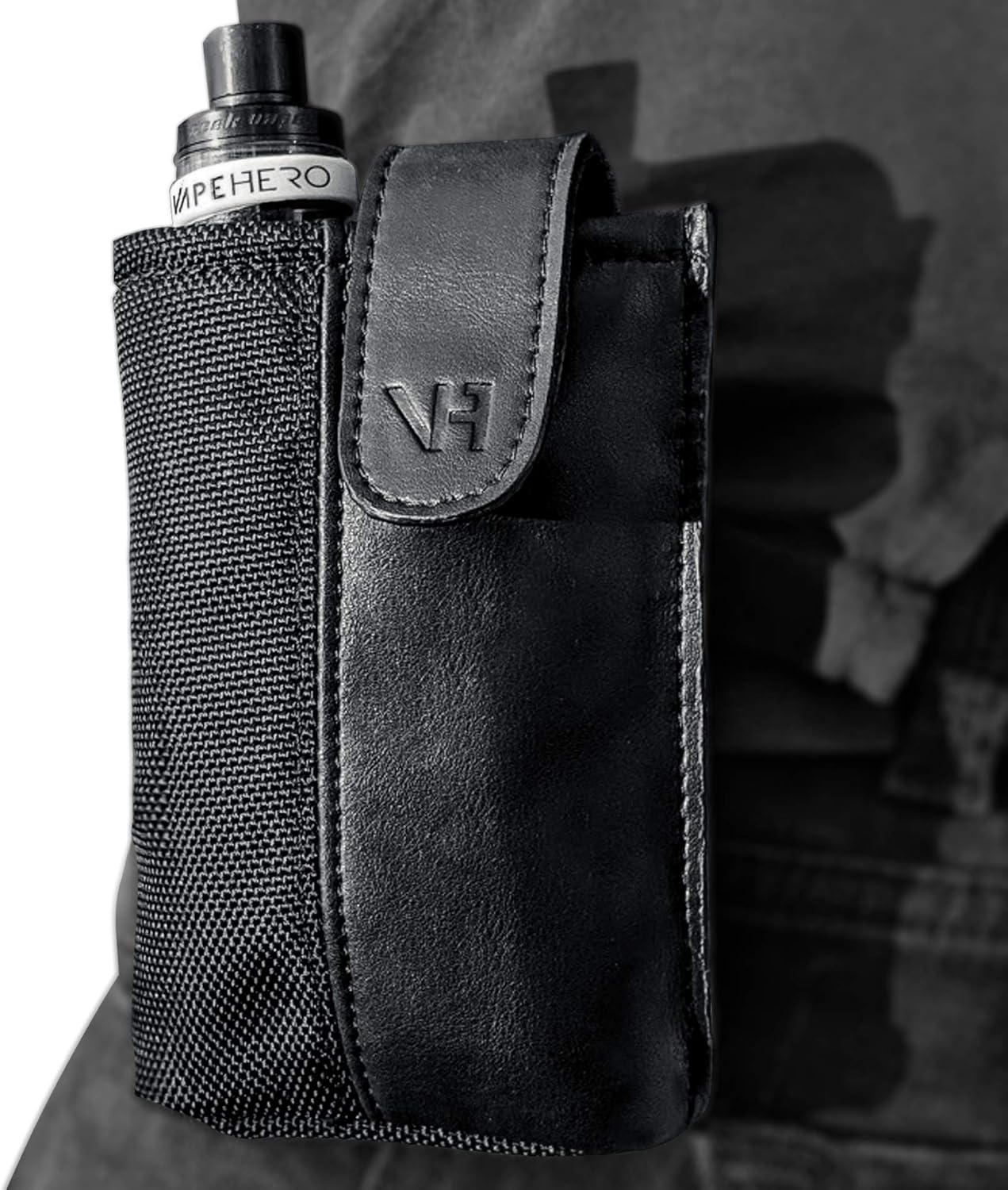 VapeHero® EZigaretten Gürtel und HüftTasche aus Leder und Polyester