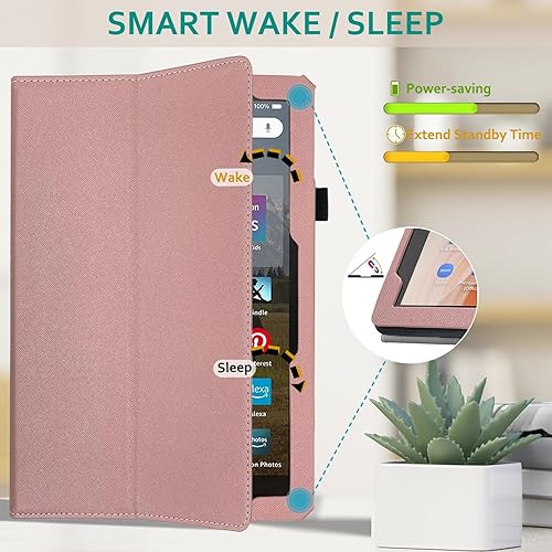 Miniatura 3 de RSAquar Funda para tablet compatible con Tienda Fire HD 10, 13 (2023) y 11 generación (2021) de 10.1 pulgadas con encendido automático, soporte