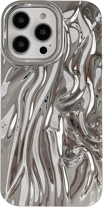 Caseative for iPhone 14 Pro Max Case, Silver