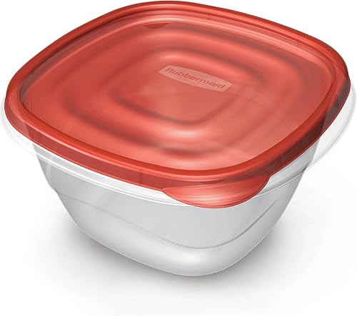 Miniatura 3 de Rubbermaid TakeAlongs - Recipientes cuadrados profundos para almacenamiento de alimentos, 5.3 tazas, 2 unidades