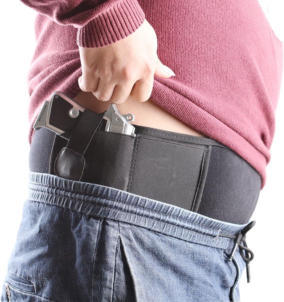 UMITOM Belly Band Holster for Concealed Carry Holster Neoprene Waist Elastic Hand Gun for Pistols Revolvers Fits Up to 38" Belly Carrying System