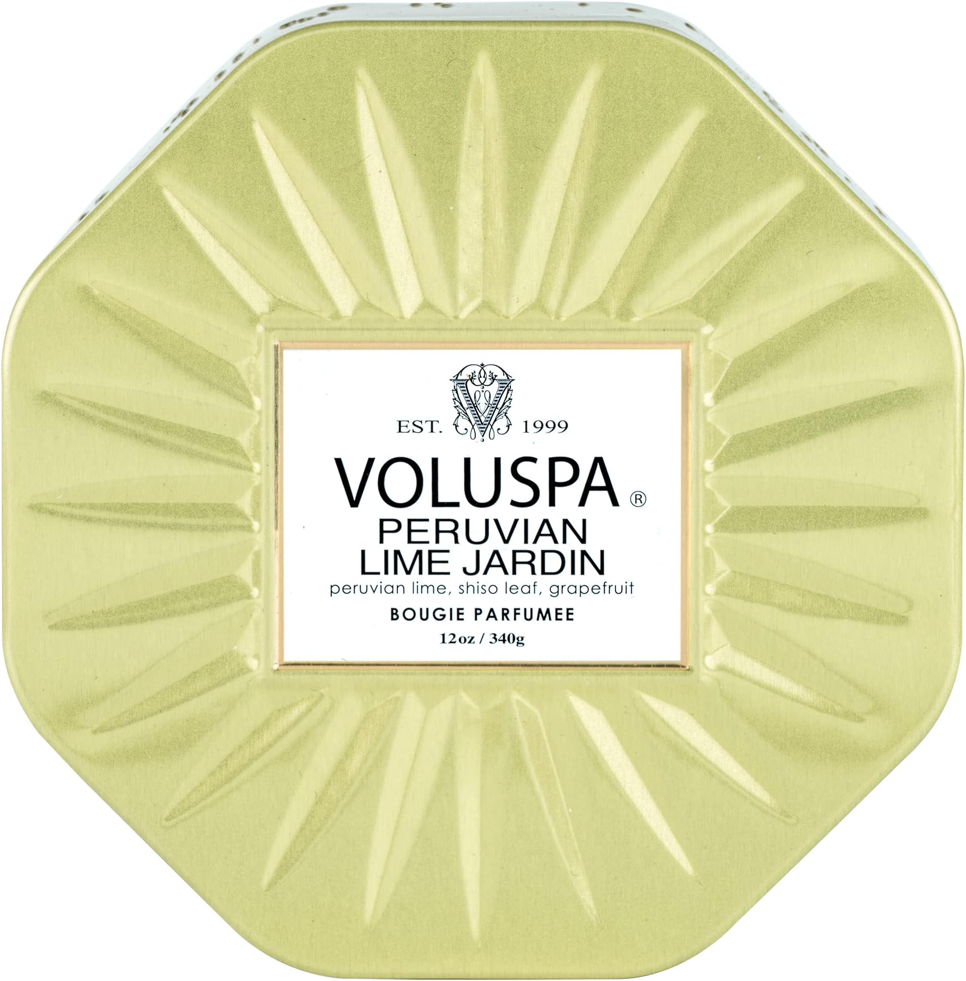 Voluspa Crushed Candy Cane Candle Classic Boxed Candle