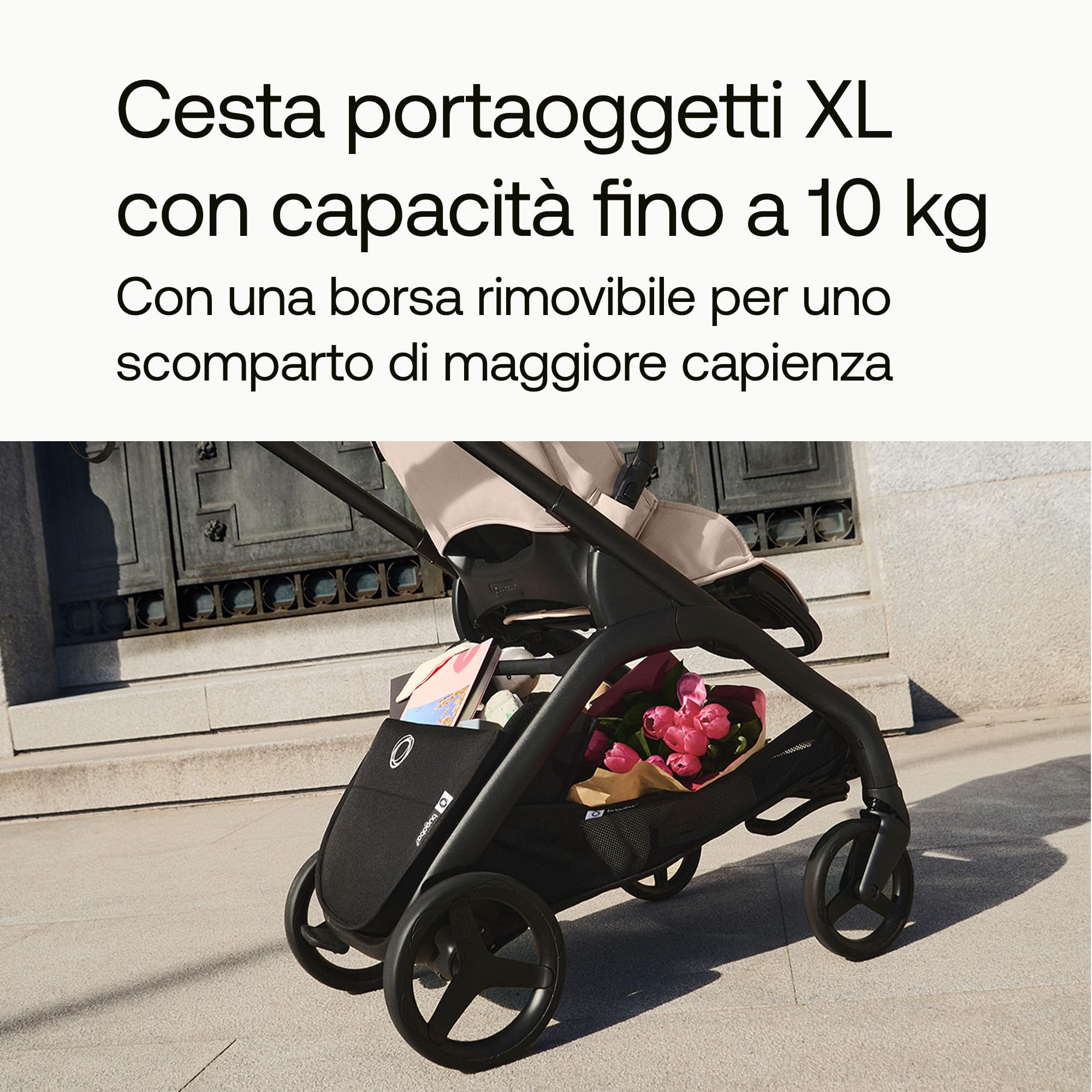 Passeggino Bugaboo Dragonfly Plus, Carrozzina Compatta da Città, Chiusura ad una Mano, Seduta Reclinabile e Reversibile, Adatto a Neonati e Bambini fino a 22 kg, Leggero da Trasportare, Dusty Pink