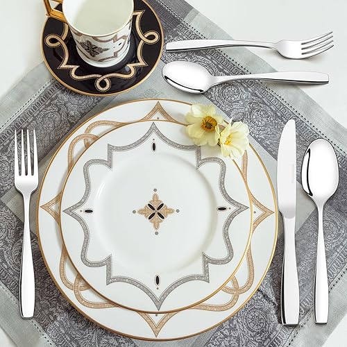 Miniatura 2 de Ggbin Juego de cubiertos de acero inoxidable de 40 piezas, servicio para 8